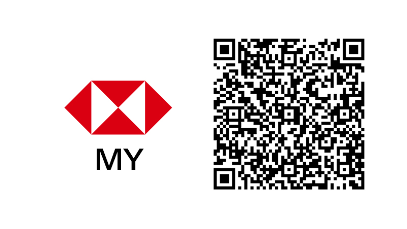 Scan the QR code to download HSBC Malaysia mobile banking app